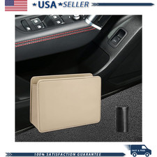 Foldable Car Trash Can 30 Bags Waterproof Leather Garbage Bin Cars Color Beige Foldable Car Trash Can 30 Bags Waterproof Leather Garbage Bin Cars Color Beige