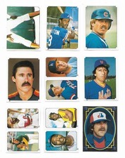 1984 OPC Stickers Baseball:Lot of 9 different