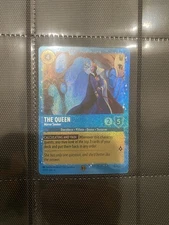 DISNEY LORCANA VILLAINS BINDER PLUS BLUE SHIMMER QUEEN MIRROR SEEKER PROMO 12/P3