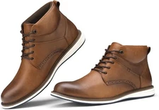 Rollda Men's Chukka Boots Casual Lace Up Dress Shoes for Men... 