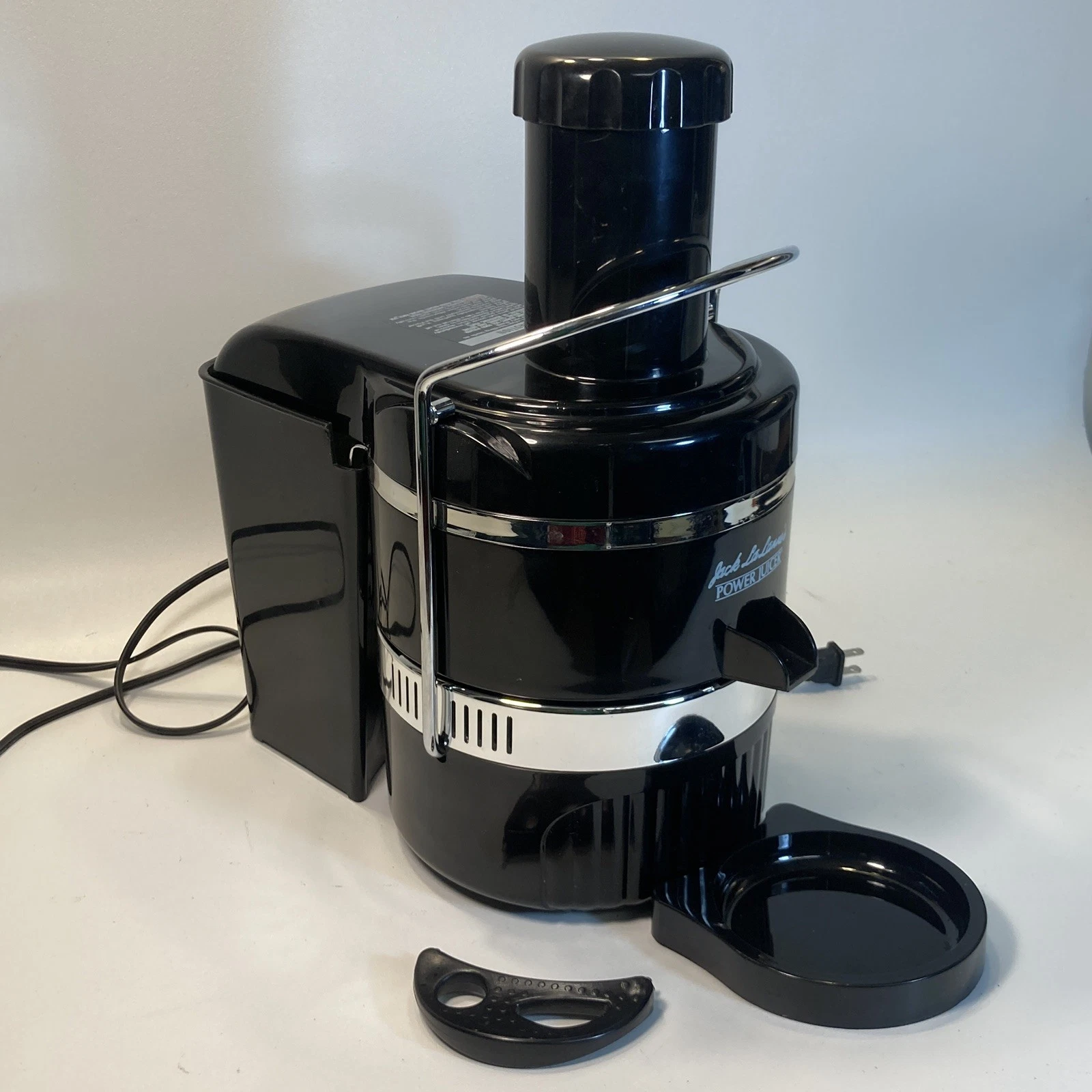 🍏 Jack Lalanne Power Juicer CL-003AP Black — Tested & Works Great! - 9 Piece