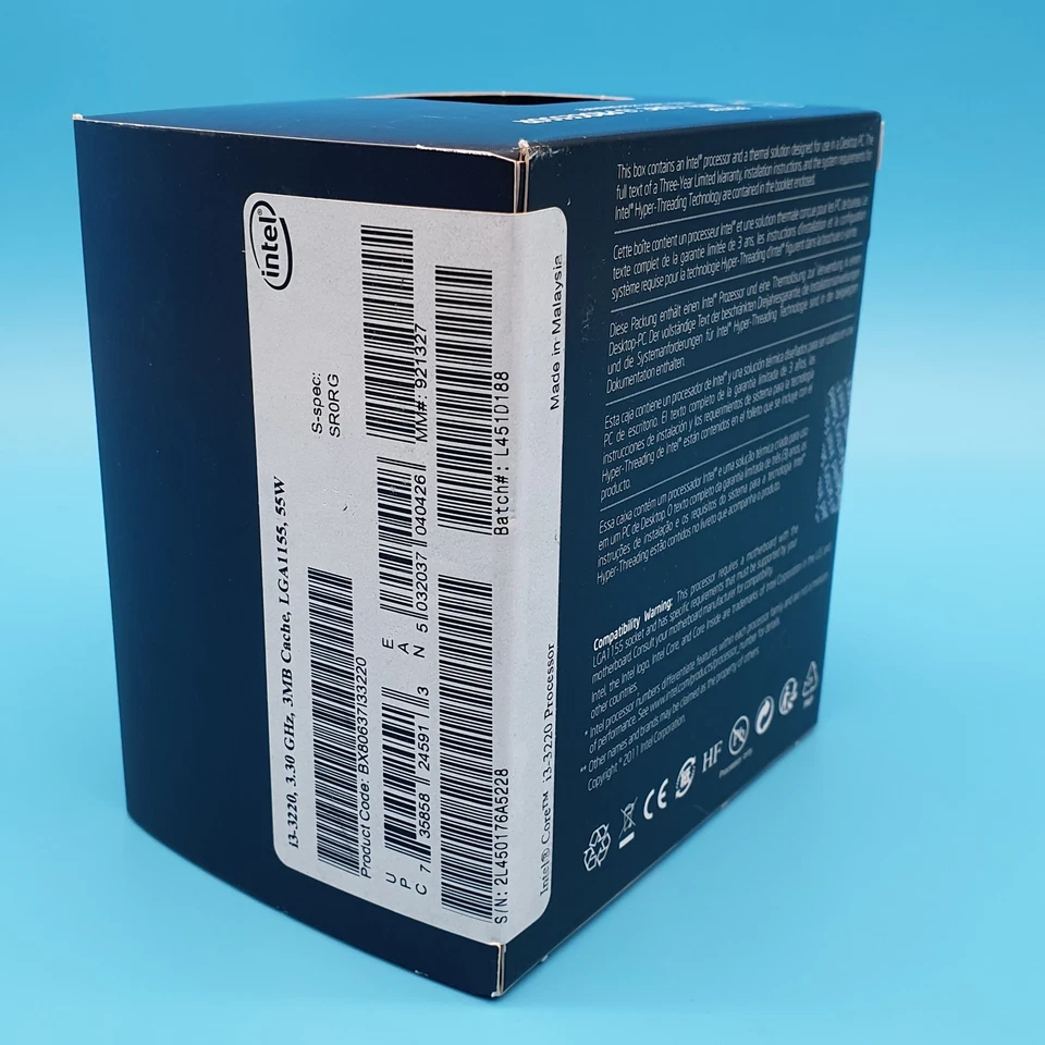 Intel Core i3-3220 CPU 3.30GHz Dual-Core Processor LGA1155 – Brand New Boxed - Image 2 of 4