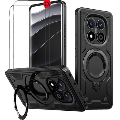 Handyhülle Für Redmi Note 15 Pro+ 5G / 14 Pro+ 5G Case Magnet Ring Cover Schutz