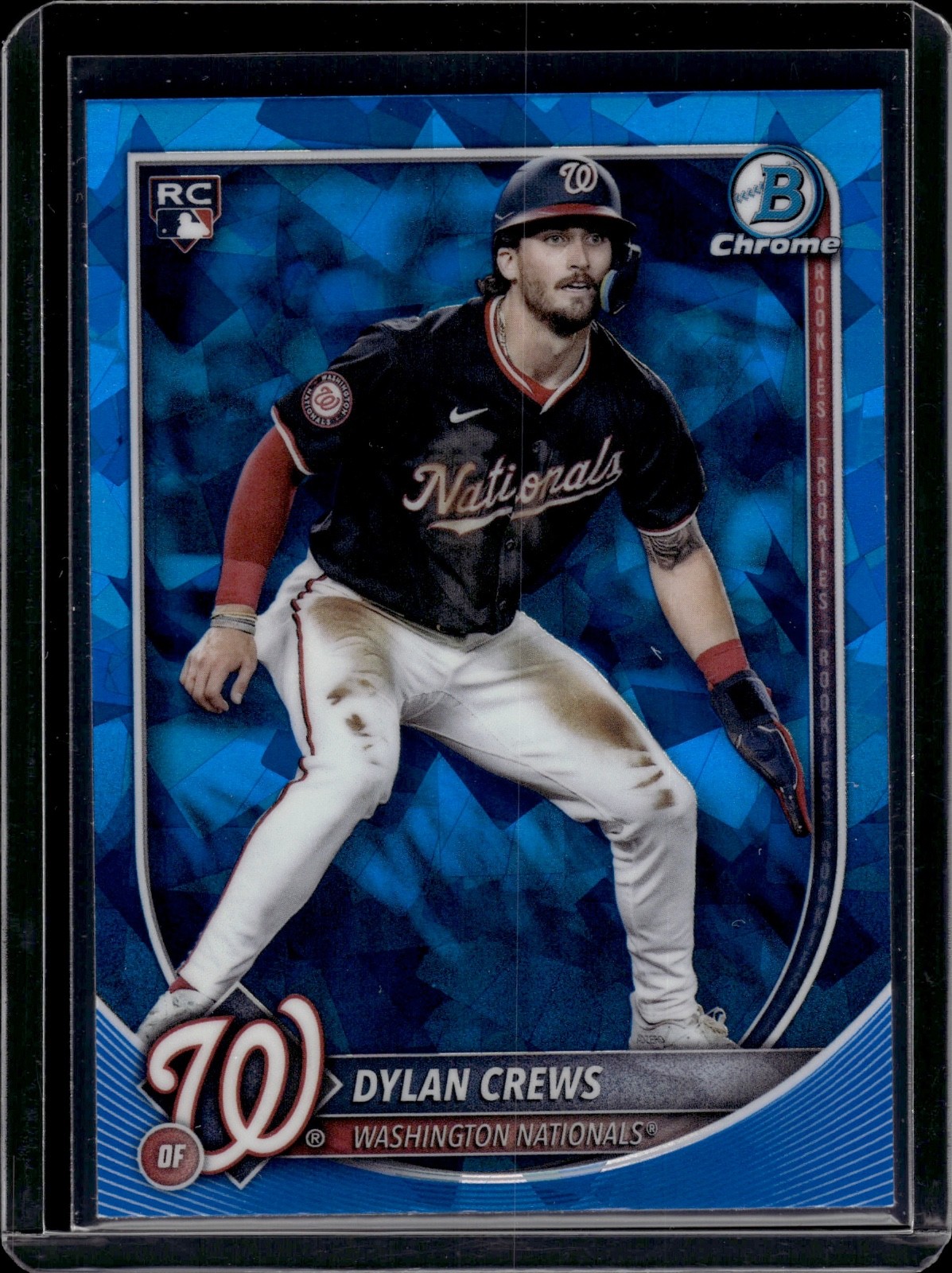 2025 Bowman Chrome Sapphire Dylan Crews #3 Rookie RC Nationals