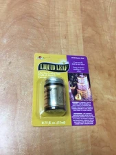 Liquid Leaf One-Step Leafing Paint Metallic Finish .75oz Classic Gold 6110 NOS