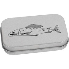 'Salmone' Scatola di latta/stoccaggio con cerniera in metallo (TT021742)