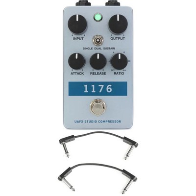 Universal Audio UAFX 1176 Studio Compressor Pedal with EBS Patch Cables