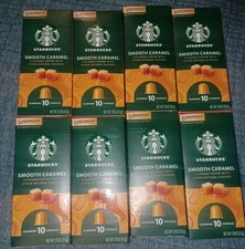 Starbucks Smooth Caramel Coffee Pods for Nespresso Vertuo 100 Capsules.04/26