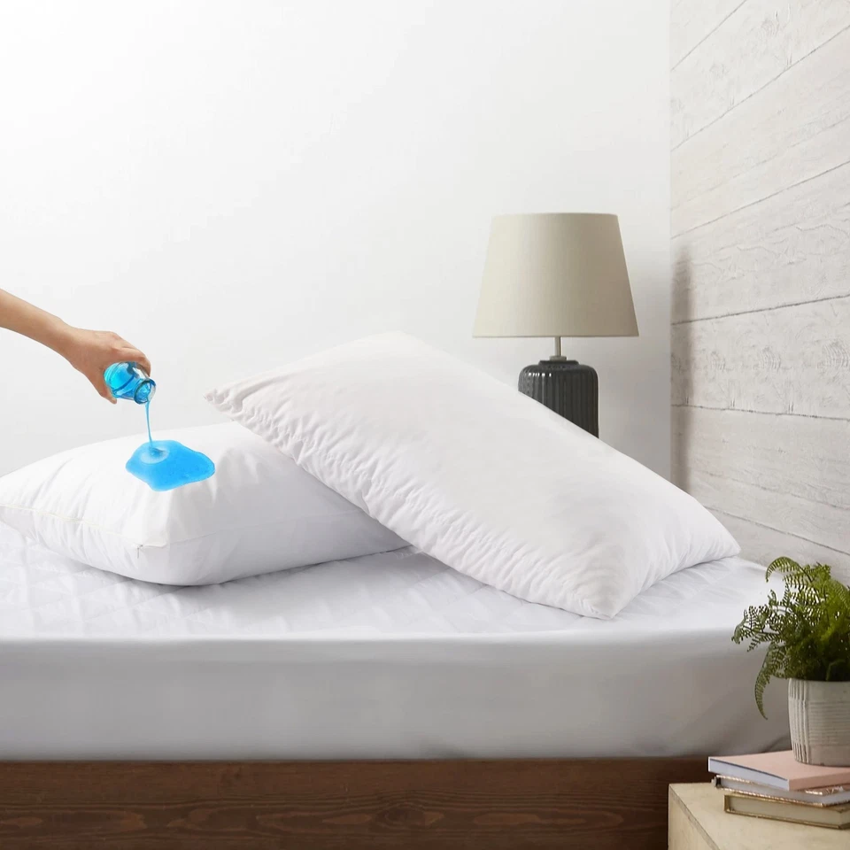 Funda Protectora Almohada Impermeable 2-4 Cremallera Estándar/Queen/o King Blanco Foto 2 de 4