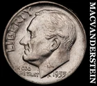 1955 Roosevelt Dime- Silver Choice Gem Brilliant Uncirculated Luster #i8240