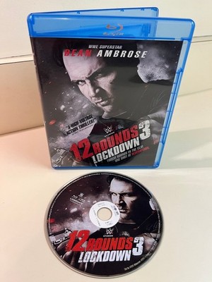 12 Rounds 3 Lockdown Blu-ray, WWE Films, Dean Ambrose, Bonus, Ex-Rental, READ