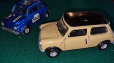 Lotto Modellini Politoys Polistil Mini Cooper 1.3 raro colore e 595 abarth 1/25