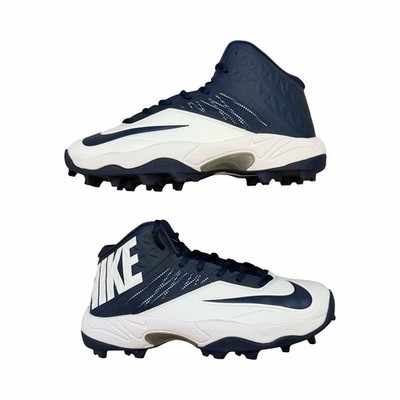 Size 12.5 Nike Zoom Code Elite 3/4 Shark Football Cleats Blue/White 603370-140