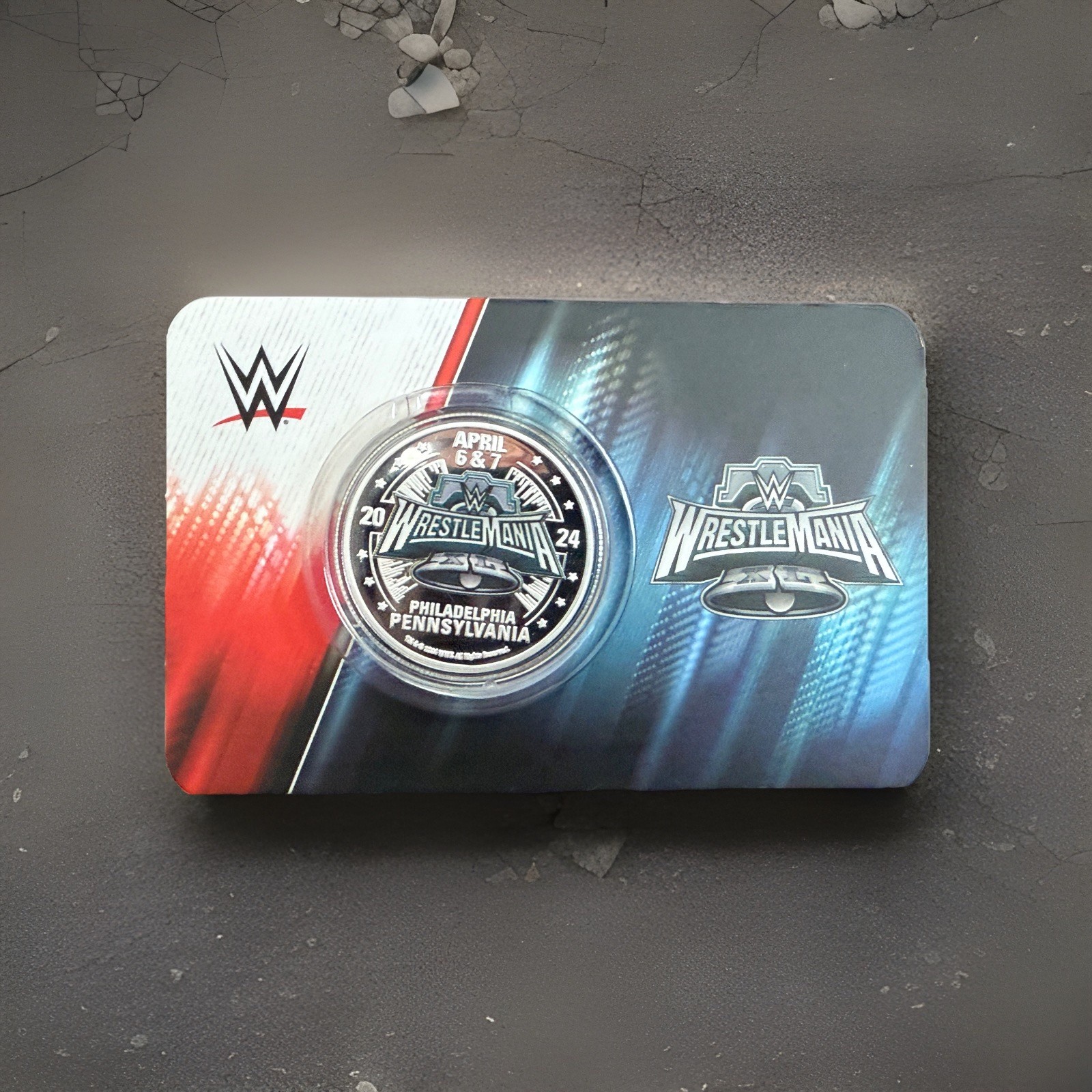 Moneda conmemorativa Wwe Silver Plater Wrestle Mainia
