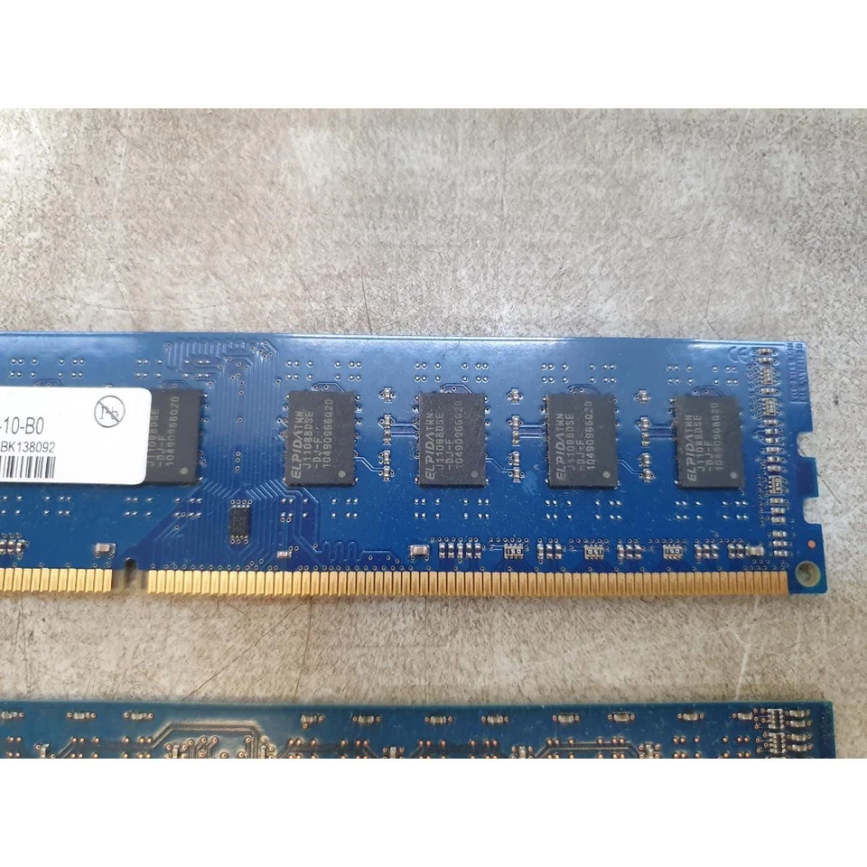 Lot of 2 Elpida EBJ21UE8BDF0-DJ-F DDR3 RAM 1333MHz 2GB CL9 DIMM Desktop Memory - Image 3 of 4