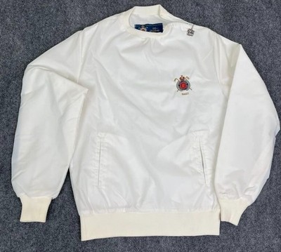 Vintage The Granddaddy Pine Lakes Country Club Golf Sweater Mens Small White