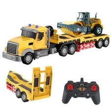 Remote Control Semi Truck with Trailer -24 Inch RC Trailer With Road Roller