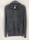 Banana Republic Mens Gray Heather Pockets Long Sleeve Full-Zip Sweater Size L — photo 1