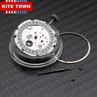 8215 Date At 3 White Dial Automatic Mechanical Movement For Miyota