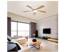 REDIAMS 45" Modern Ceiling Fan LED Light Remote Quiet DC Motor Indoor Outdoor