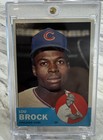 1963 TOPPS KEY HI #472 LOU BROCK CHICAGO CUBS ST LOUIS HOF 2ND YEAR