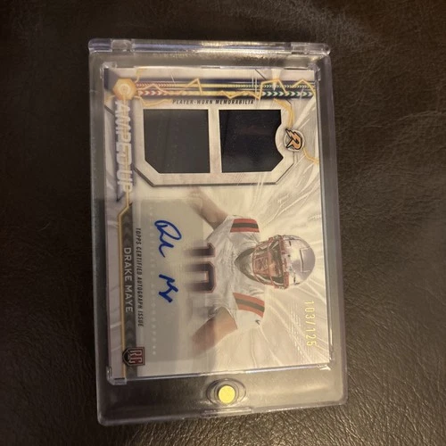 2024 Topps Resurgence Amped Up Rookie Patch Autographs Drake Maye /125