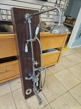 Barber Wilsons & Co exposed tub and shower system. RCL5704CUBA-19-CP