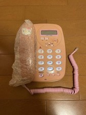 Hello Kitty retro Push-button phone Landline Rare item In good condition Pink