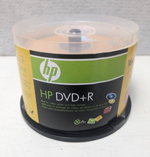 47 HP Blank 16X DVD-R DVDR Logo Branded 4.7GB 120 min Media Discs New Open Box
