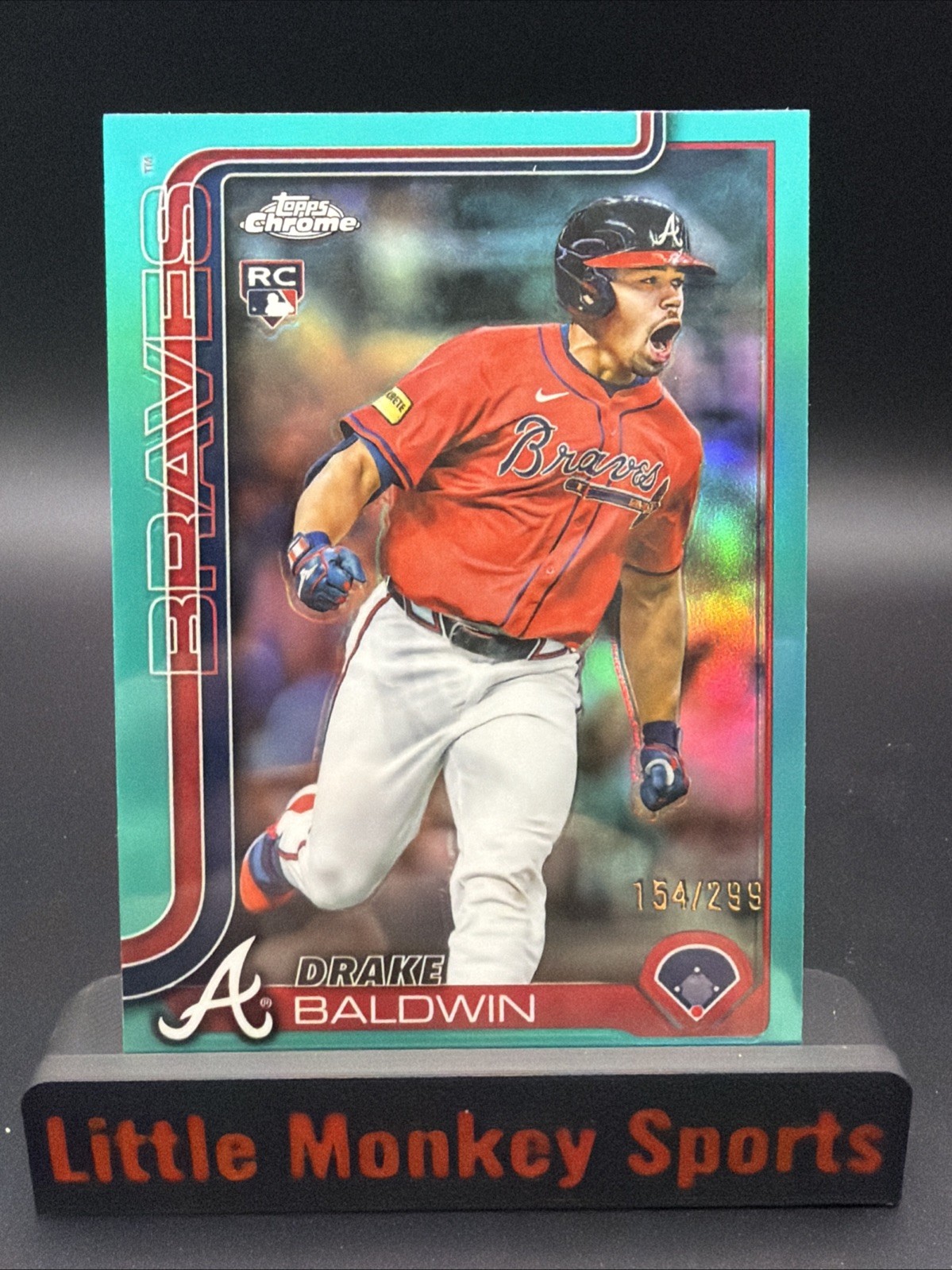 2025 Topps Chrome Update Drake Baldwin #USC96 Teal /299 (RC) Braves
