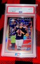 2024 TOPPS CHROME ROOKIE REFRACTOR #CALEB WILLIAMS Graded PSA 8 Chicago Bears!