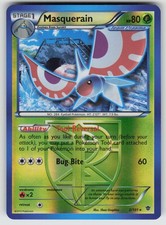 Masquerain 2/101 Reverse Holo Plasma Blast Pokemon TCG Lightly Played