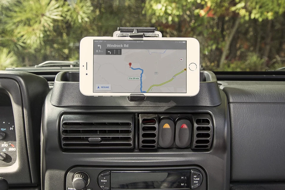 For Jeep Wrangler 1997-2006 Rugged Ridge 13551.18 Black Dash Multi-Mount System Foto 4 de 4