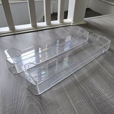 Good Condition 2 X Used Door Trays From Candy Fridge Freezer 43 X 10cm