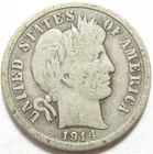 1914-D Barber Dime - #11450-1