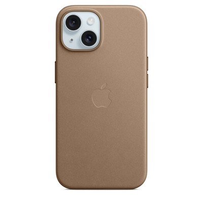Genuine Apple Fine Woven Case w/ Magsafe iPhone 15 (6.1'' Small Camera) - Taupe