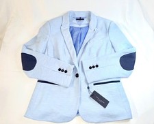 Tommy Hilfiger light blue blazer with elbow patches