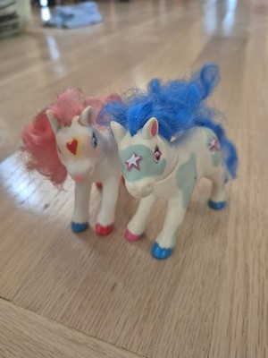 1994 LANARD Toy Horses lot  Of 2 MY LITTLE PONY TYPE PLASTIC Vintage