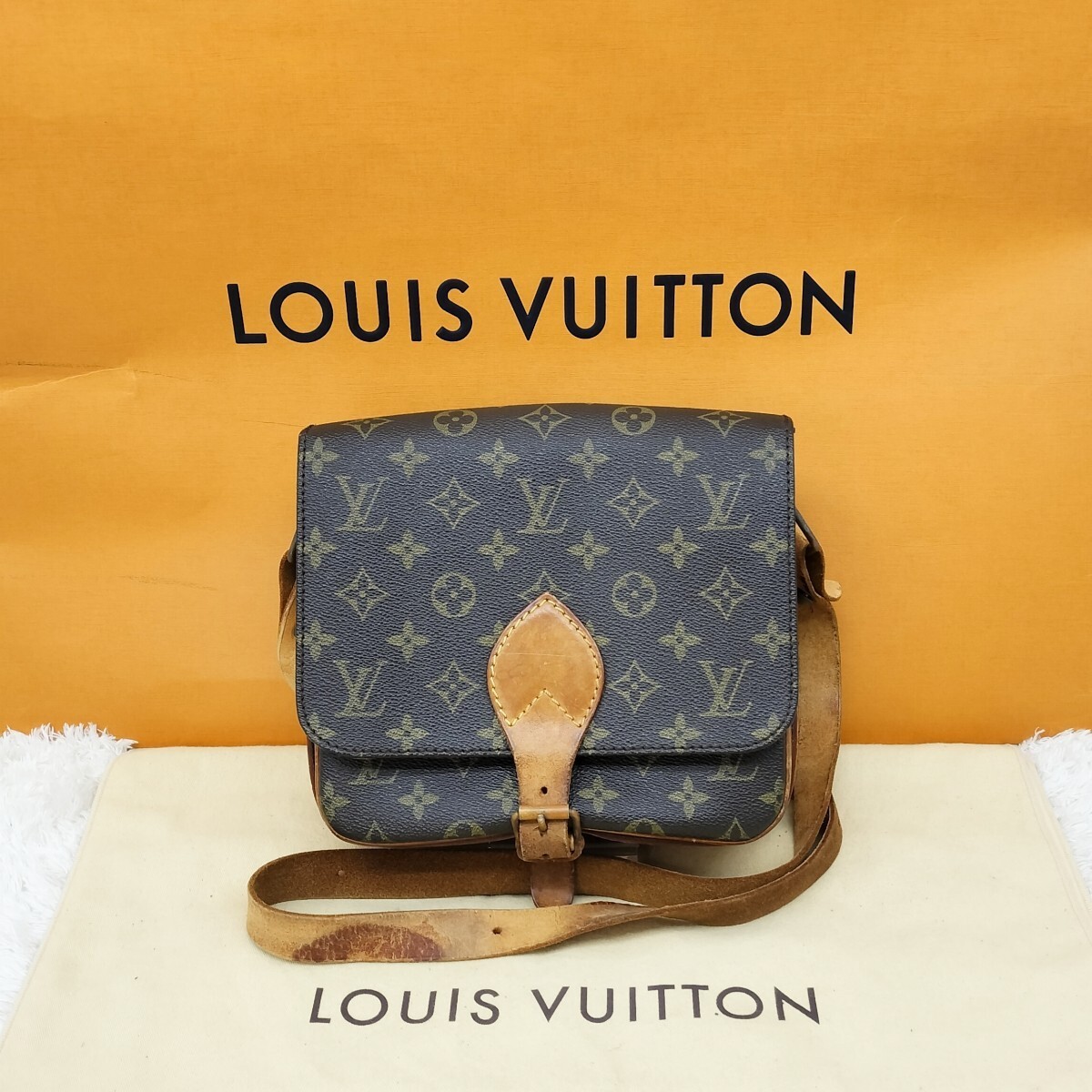 Louis Vuitton Monogram Vintage Mini Crossbody Shoulder Bag Cartesière from Japan