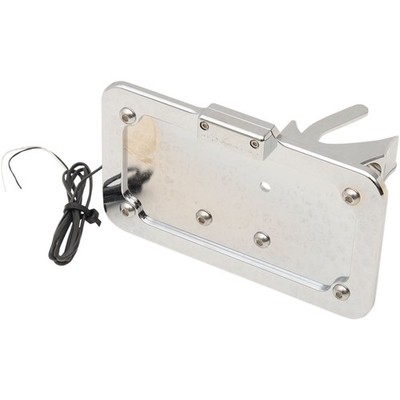 Accutronix Side Mount License Plate - Chrome LPF121HV-C
