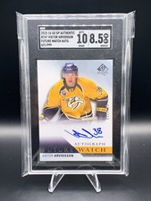2015-16 UD SP Authentic Future Watch Auto /999 Viktor Arvidsson - Oilers Kings