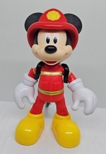 Disney Junior Mickey Fire Rescue Action Mickey Mouse Fire Fighter 6" Loose