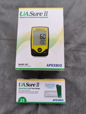 UaSure II Uric Acid Meter Kit Test Strips Gout Monitor for Home Use