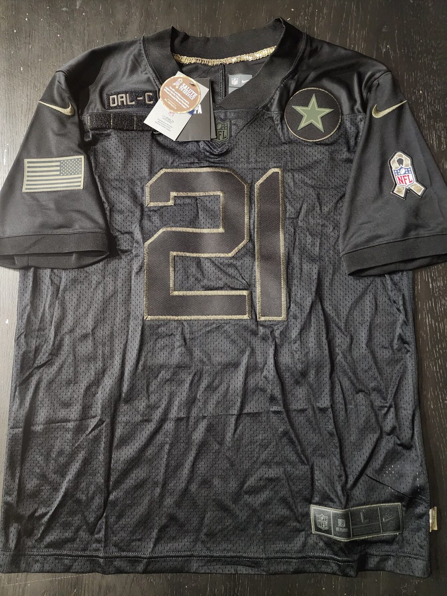 New Nike Dallas Cowboys Ezekiel Elliott #21 Salute To Service Limited Jersey