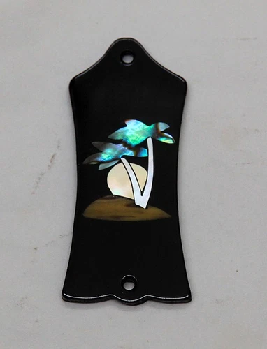Truss Rod Cover with White Palm Trees Inlay will fit Gibson