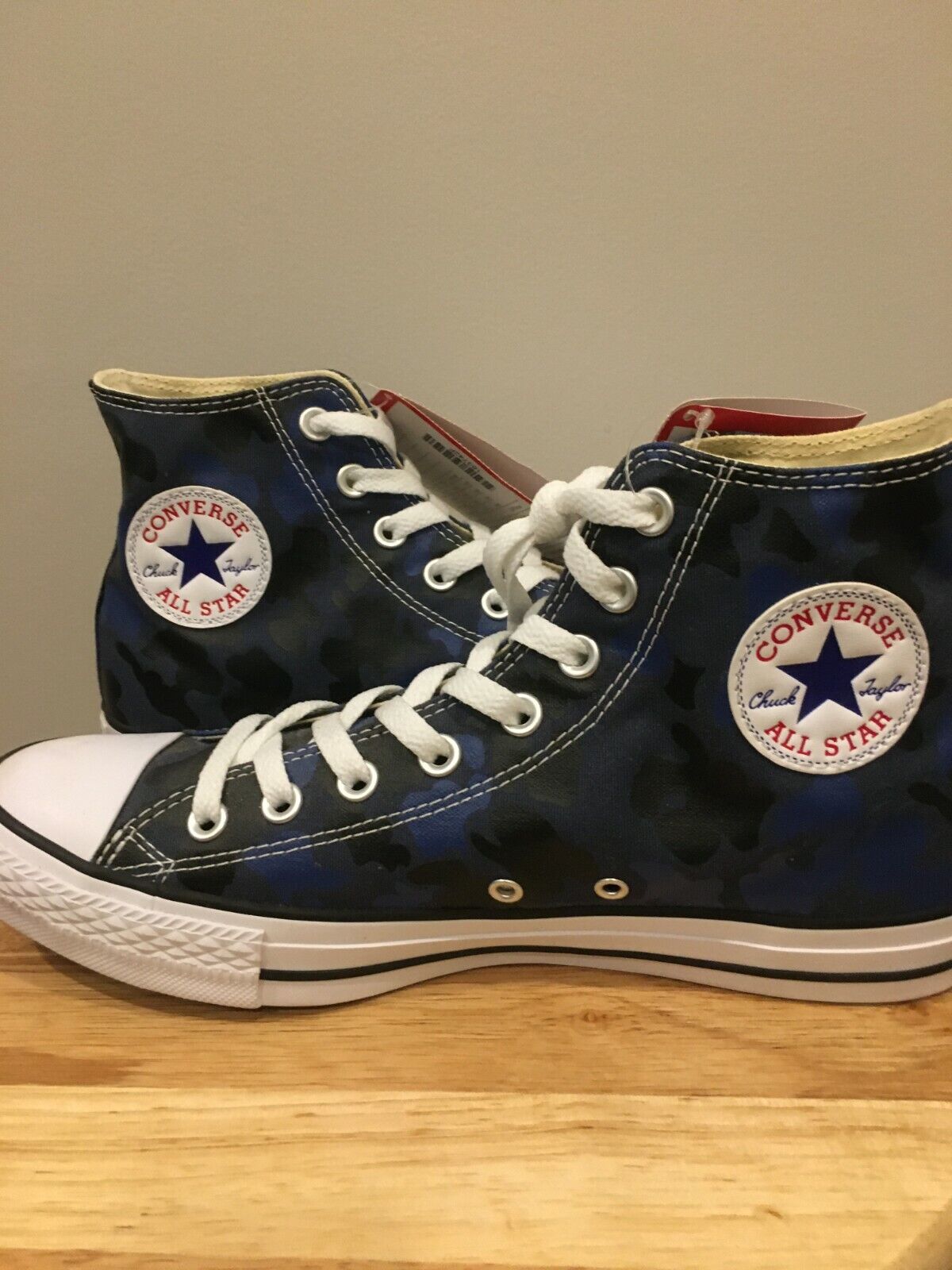 Converse Converse Chuck Taylor All Star High Tops - Blue Camo - Size 9 -  Samples | eBay
