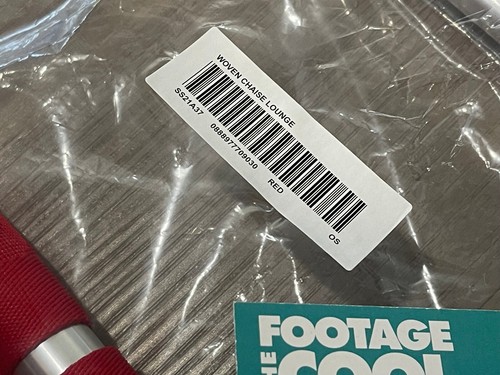 UNRELEASED 2021 SUPREME WOVEN CHAISE LOUNGE LAWN CHAIR RED SILVER WHITE BOX LOGO - Picture 12 of 12
