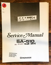 Pioneer SA-510 Amplifier Service Manual Original