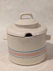 Vintage McCoy Pottery Pink and Blue Stripped Tureen