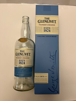 The Glenlivet Founders Reserve Single Malt Scotch Whisky Box And Bottle